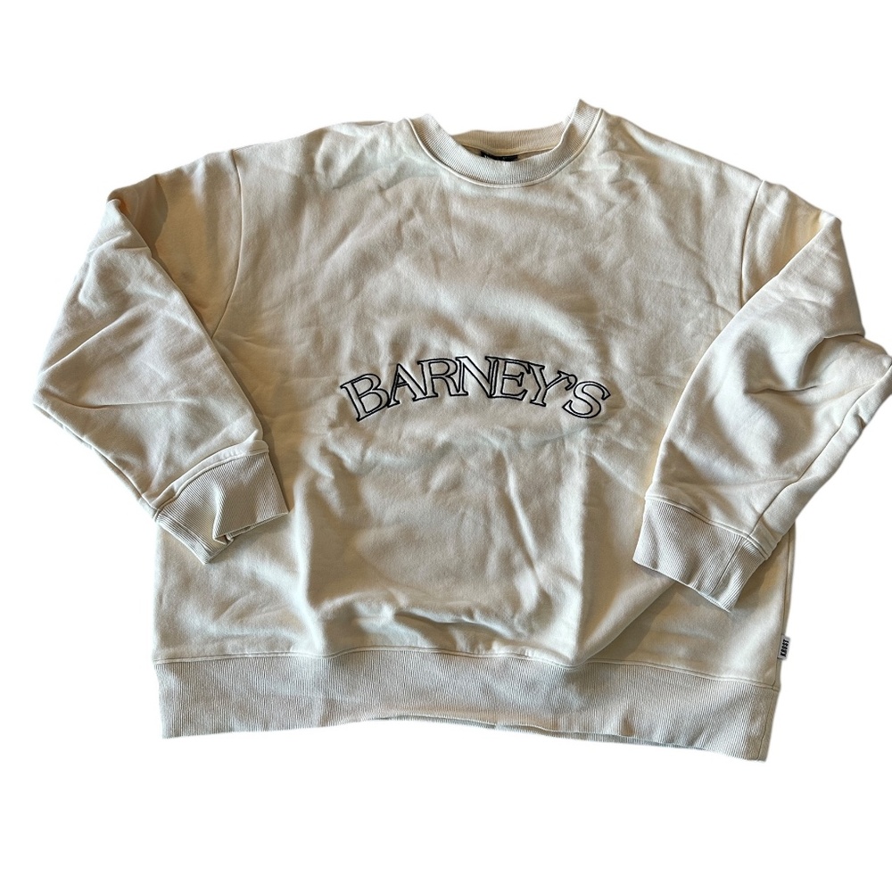 Krost x Barney's New York Embroidered Graphic Fleece – XL (Cream)